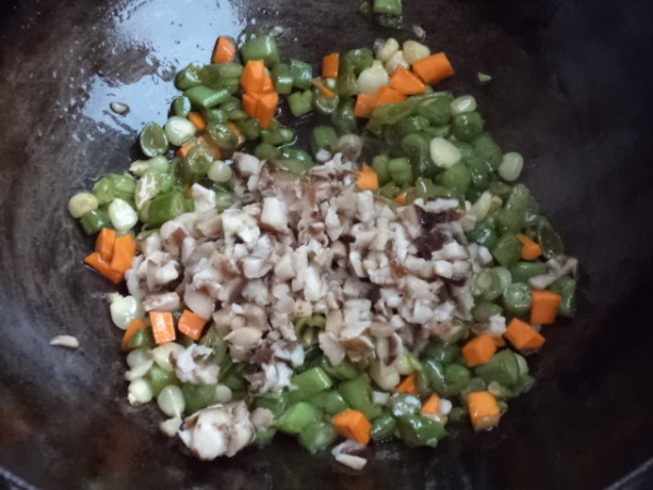 Fried Rice with Beans recipe
