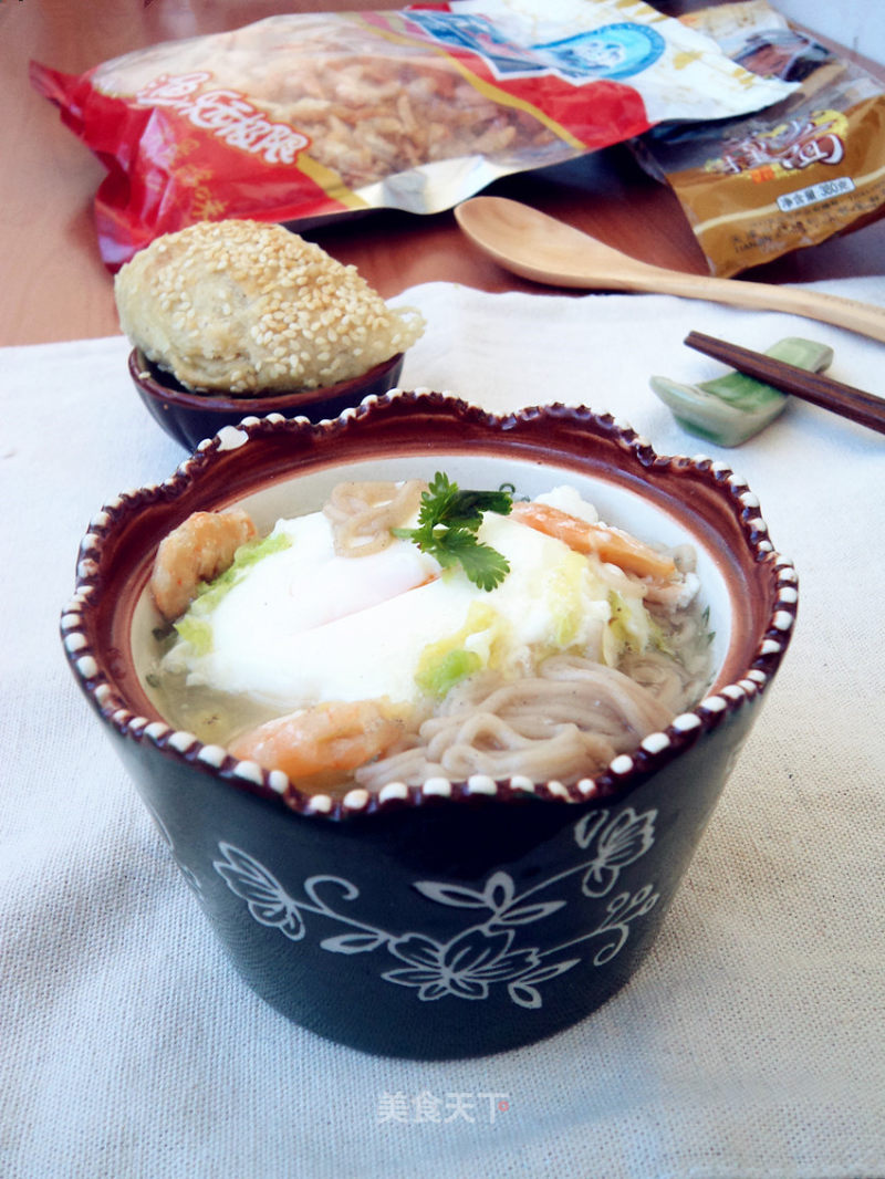 Egg Soba Soup recipe