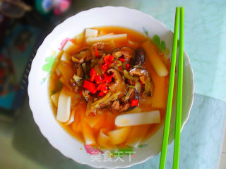 Shiitake Pork Soup Rice Cake recipe