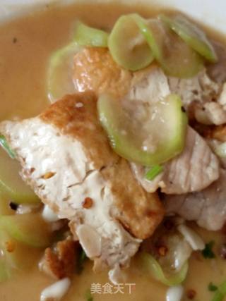 Stir-fried Vegetable Gourd with Meat recipe