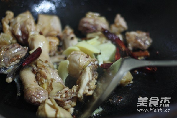 Chicken Stewed with Mushrooms recipe