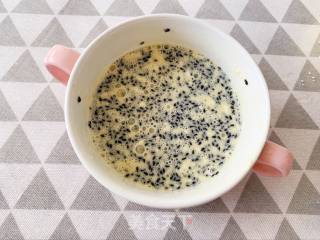 Creamy Black Sesame Omelet recipe