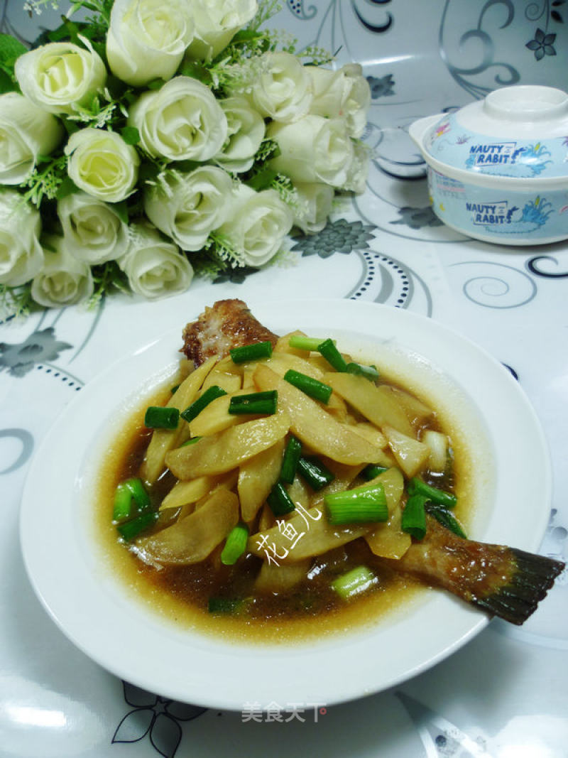 Braised Rubber Fish with Rice recipe