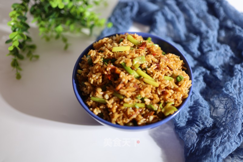 Garlic Scallop Chicken Fried Rice recipe