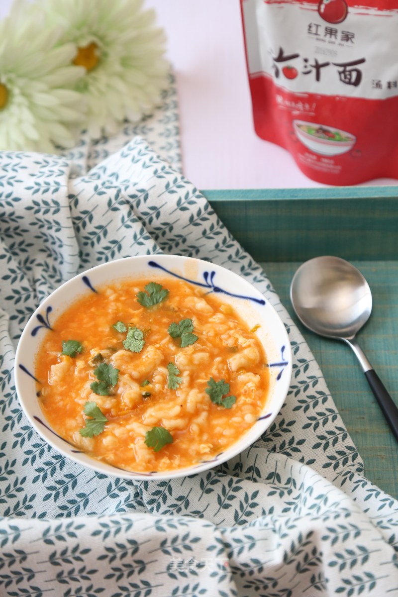 Hongguo Family Recipe of Knot Soup with Tomato Sauce
