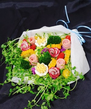 🌸flowers Blooming and Rich∣seasonal Vegetable Rose Flower Salad🌸 recipe