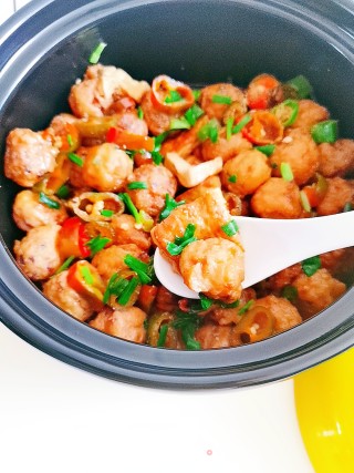 Chicken Meatballs and Tofu Clay Pot recipe