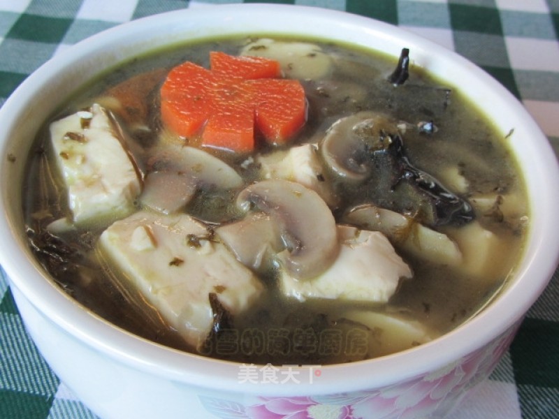 Mushroom and Tofu Soup recipe
