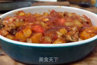 Tomato Beef Baked Rice (red Beef Baked Rice) recipe