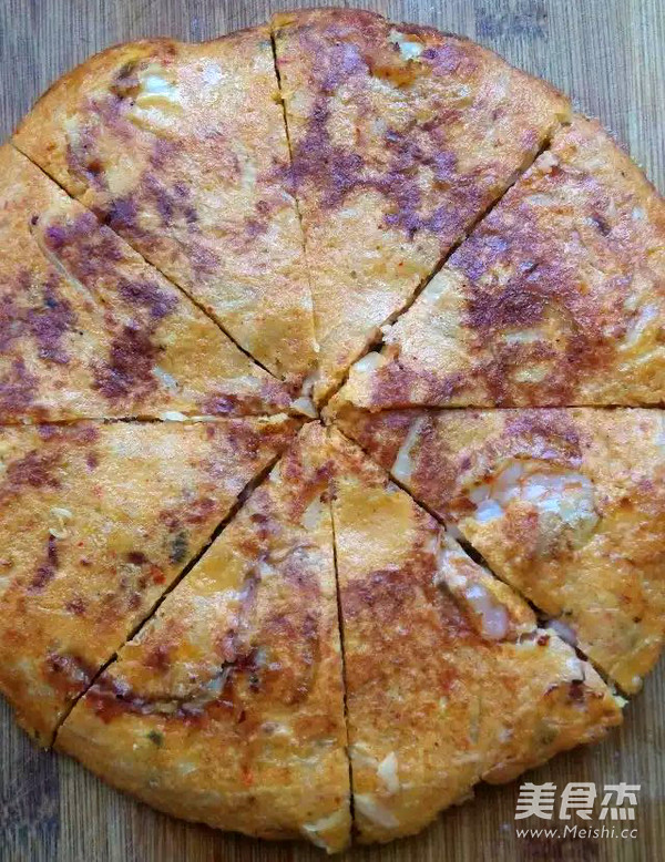 Korean Seafood Kimchi Cake recipe