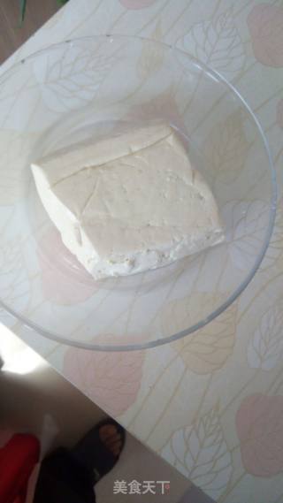 White Tofu Mixed with Green Onions recipe