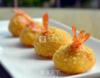 #aca烤明星大赛# Golden Potato Cheese Shrimp Balls recipe