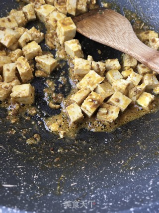 "food Scraps to Make A Big Meal" Shrimp Yellow Tofu recipe