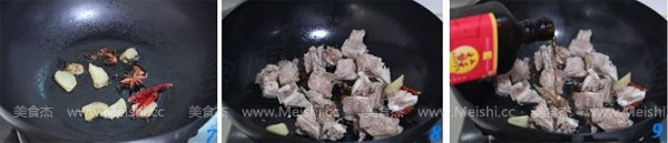 Braised Pork Ribs with Dried Puffer Fish recipe