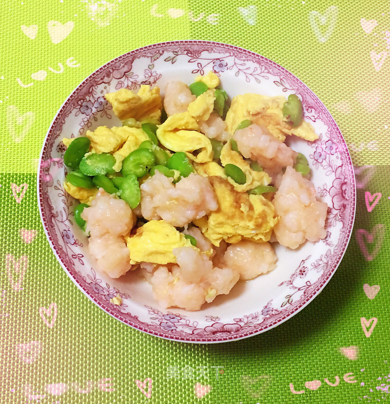 Fried Shrimp with Broad Beans and Eggs