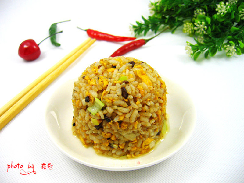 Fried Rice with Green Onion and Black Bean Sauce recipe