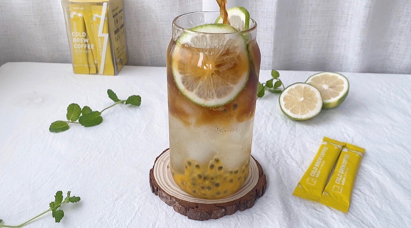 Passion Fruit Bubble Coffee | Summer Refreshing Drink recipe