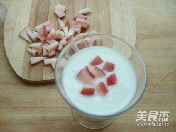 Honey Fresh Peach Yogurt Drink recipe