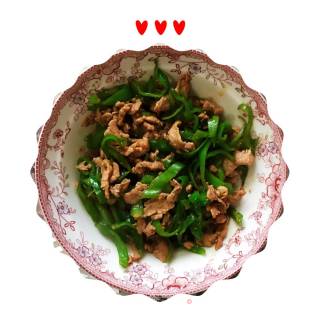Stir-fried Shredded Pork with Green Pepper recipe