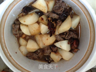 Stewed Beef Brisket with Broccoli and Radish recipe