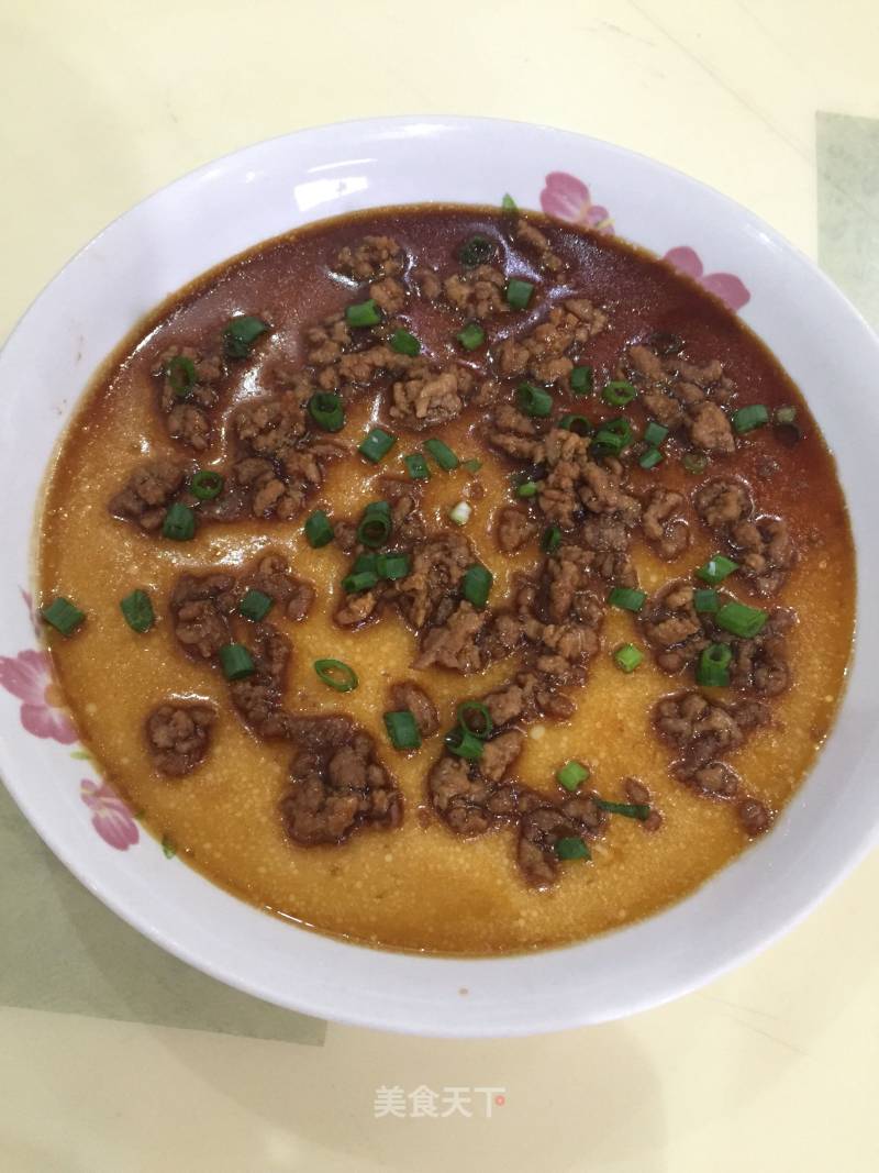 Steamed Egg with Minced Meat recipe