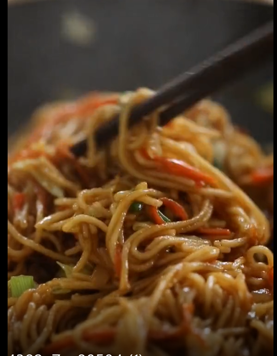 Fried Noodles with Sausage and Soy Sauce recipe