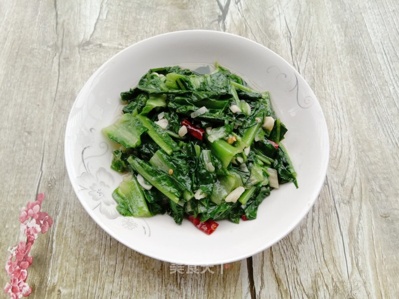 Garlic Lettuce Leaves recipe