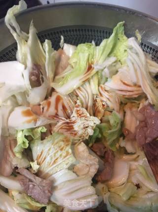 Stewed Chinese Cabbage with Pork and Pork Fenpi recipe