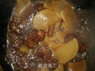 Braised Radish with Trotters recipe