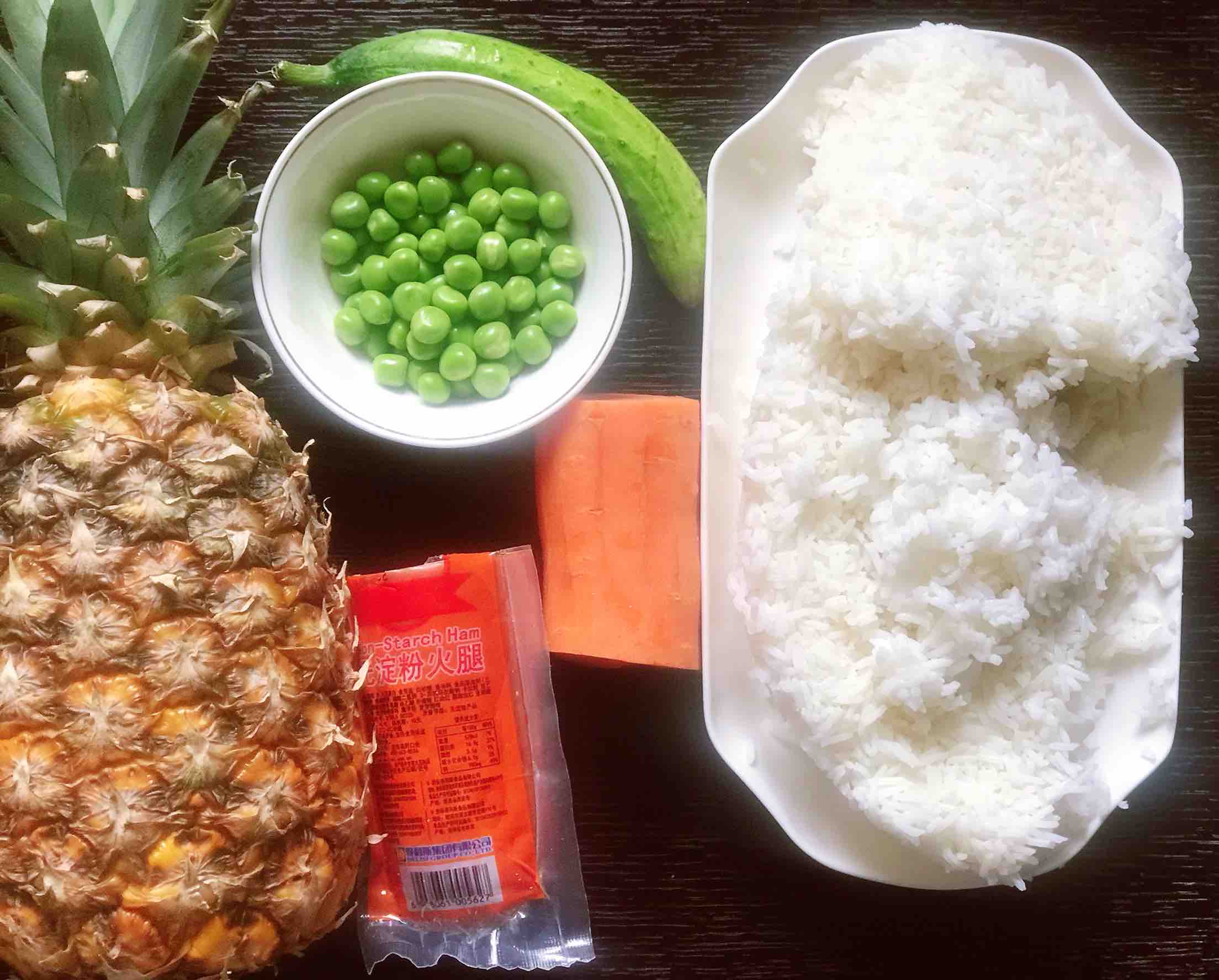 Fresh and Sweet Shrimp and Pineapple Fried Rice recipe