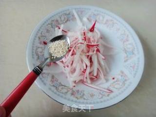 Sweet and Sour Radish Shreds recipe