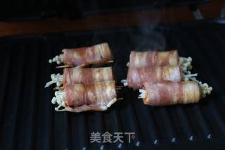 #东 Shot Steak Machine#bacon and Mushroom Rolls recipe