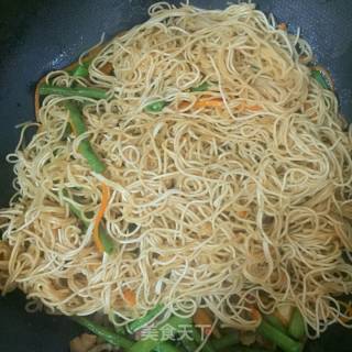 Braised Noodles with Beans recipe