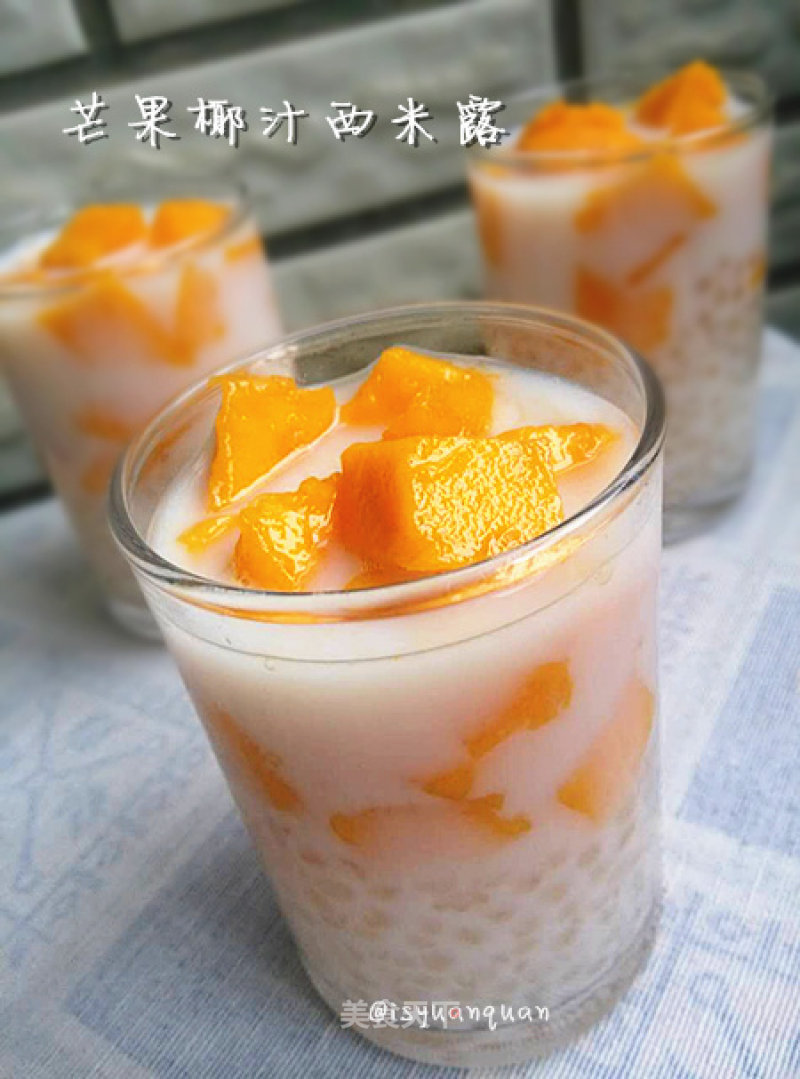 Mango Coconut Milk Sago recipe
