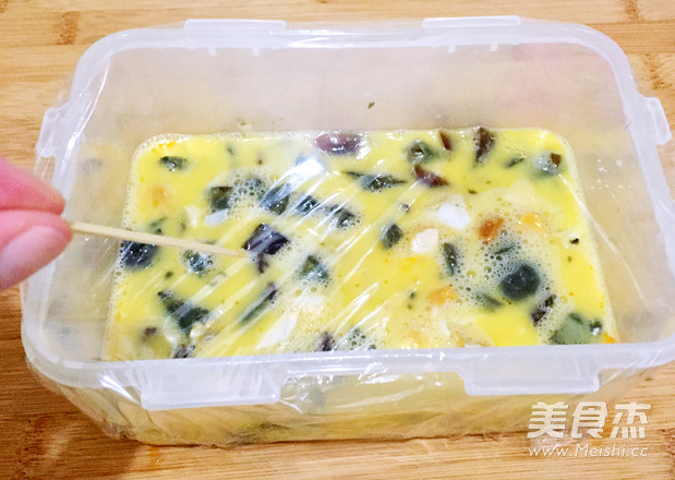 Three-color Steamed Egg recipe