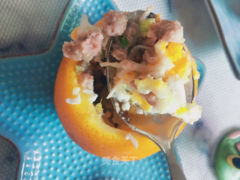 Orange Steamed Egg recipe