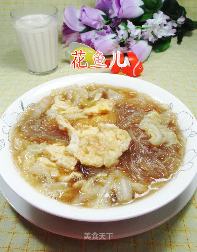 Boiled Vermicelli with Egg White Dish recipe