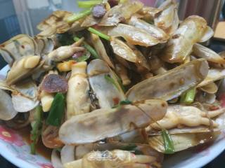 Stir-fried Razor Clams recipe