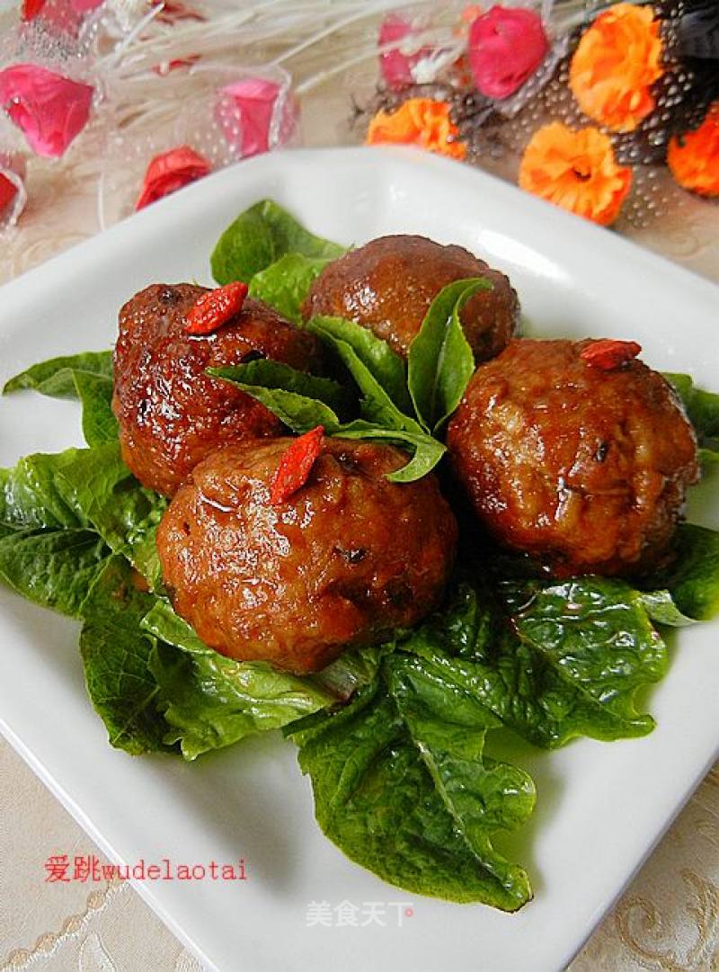 Meat Ball with Soy Sauce recipe