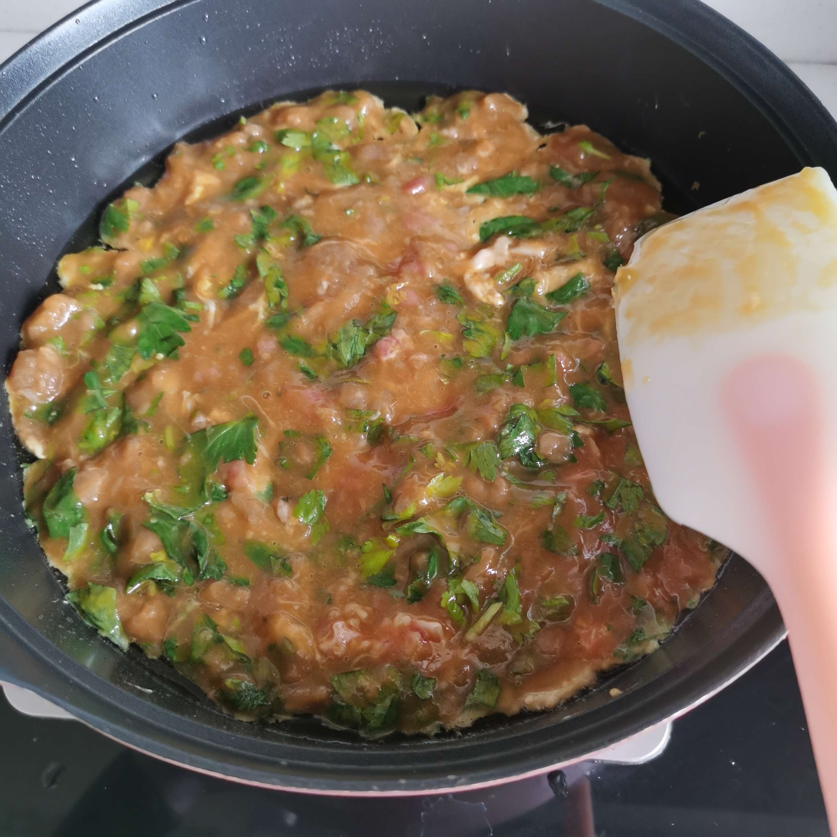 Omelette with Minced Meat recipe