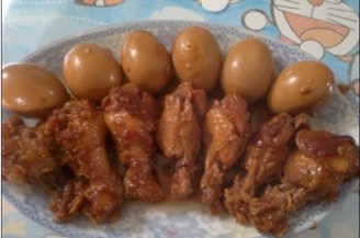 Stuffed Chicken Wing Roots with Glutinous Rice Wine recipe