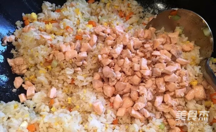 Salmon Fried Rice recipe