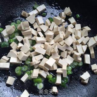 Fried Bean Curd with Edamame recipe