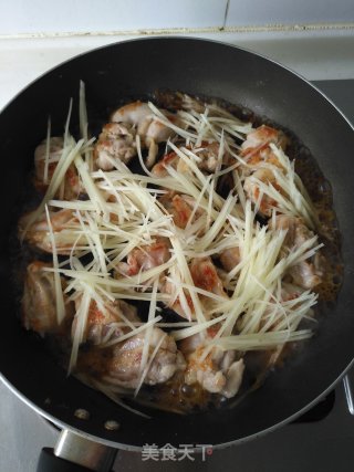 Braised Chicken Nuggets with Tender Ginger recipe