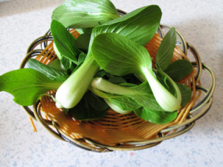 Braised Rapeseed Heart with Hericium recipe