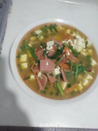 #春时正好# Ham Tofu Soup recipe