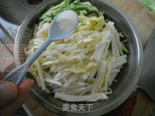 Tofu with Cabbage Heart and Cucumber recipe