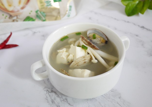 Flam Mushroom Tofu Soup recipe