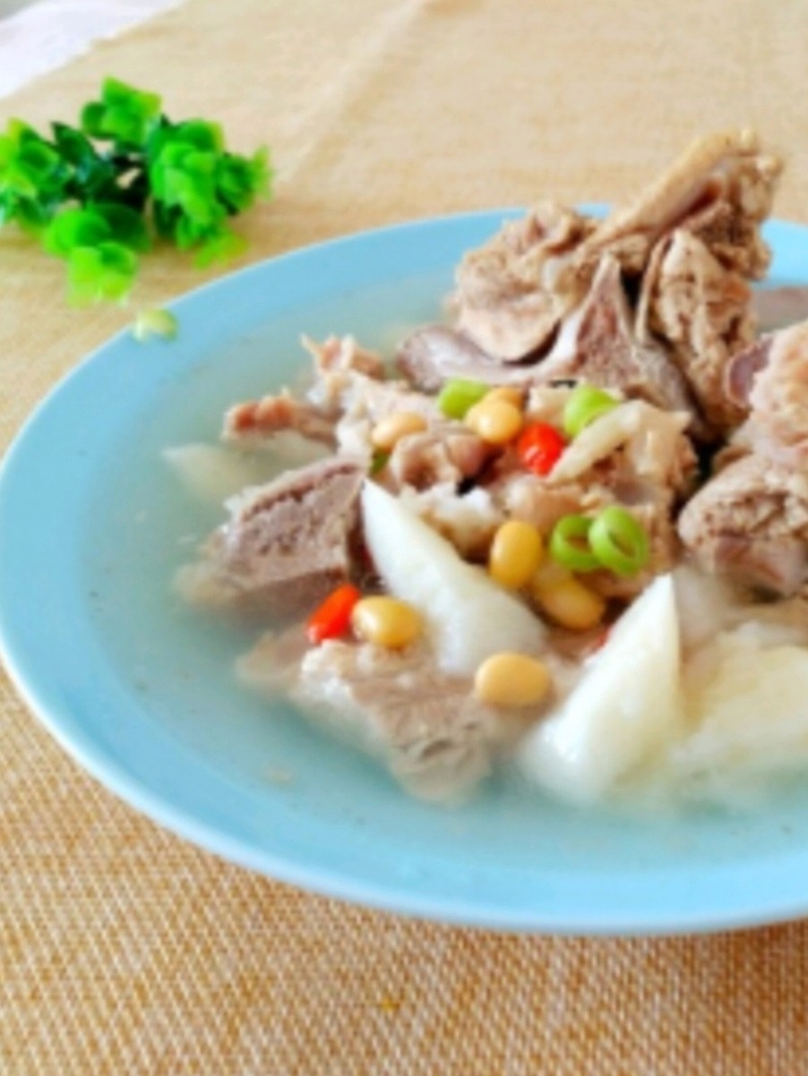 Yam Pork Ribs Soup recipe