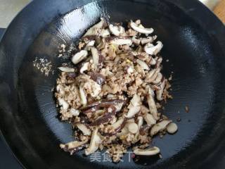 Minced Meat and Mushroom Custard recipe
